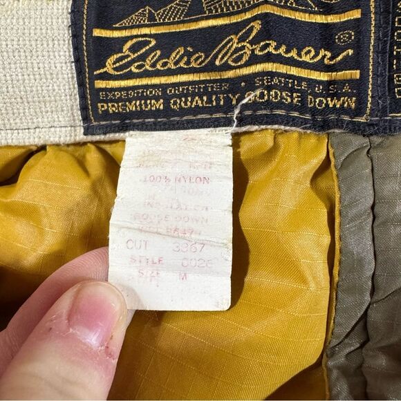 Eddie Bauer Vintage 1970's Goose Down Quitted Outdoor Snowpants - Picture 7 of 7